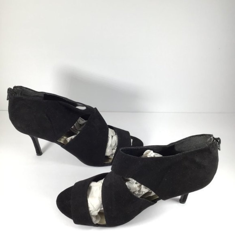 Nine West Open Toe Bootie Black Size 9 - image 1
